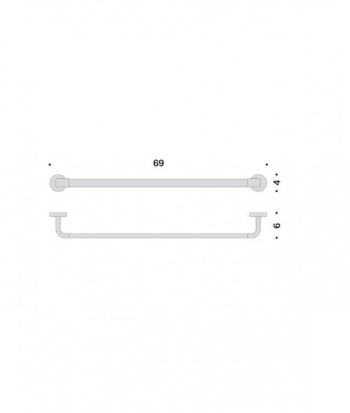 Полотенцедержатель COLOMBO DESIGN NORDIC B5211 широкий