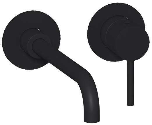 Hастенный смеситель для раковины с изливом, без планки, и донным клапаном, хром ibrubinetti industria ID206