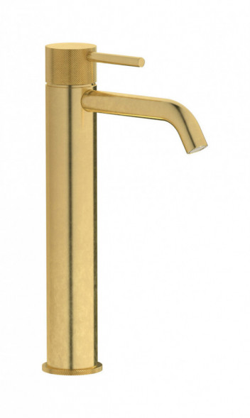 Высокий смеситель для раковины на 1 отверстие с донным клапаном  IBRUBINETTI INDUSTRIA ID202