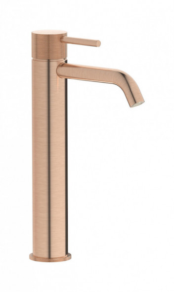 Высокий смеситель для раковины на 1 отверстие с донным клапаном  IBRUBINETTI INDUSTRIA ID202