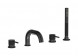 Смеситель на борт ванны на 4 отверстия с дивертором с изливом и ручным душем IBRUBINETTI INDUSTRIA ID396